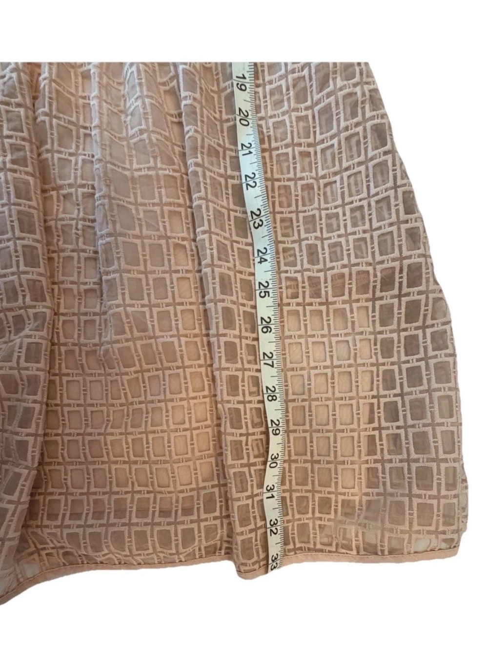 Maje Elixir Cloqué Nude Fit & Flare Mini Dress T2 M NWT - Picture 10 of 13